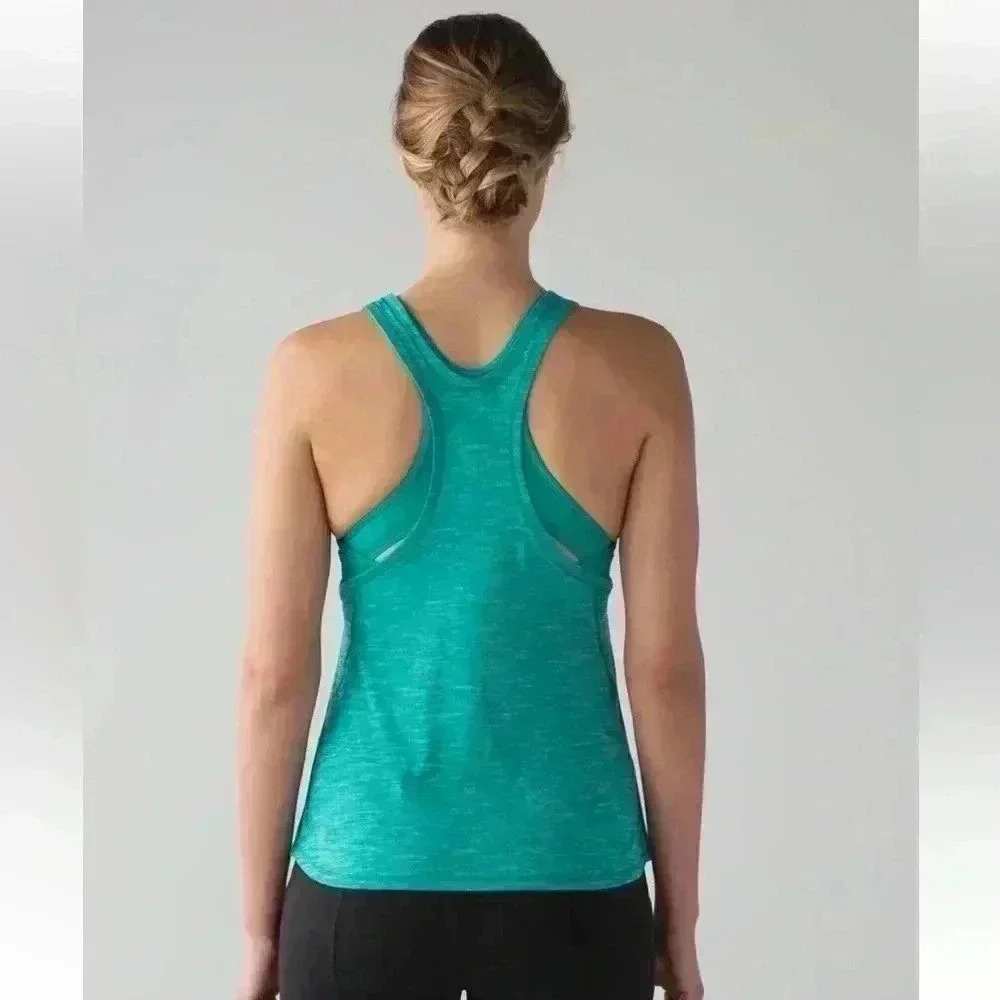 Lululemon Glide and Stride Tank
Heathered Viridian Green / Viridian Green